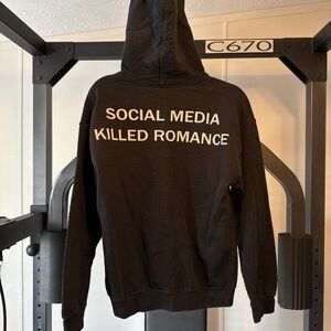 Black Graphic Hoodie